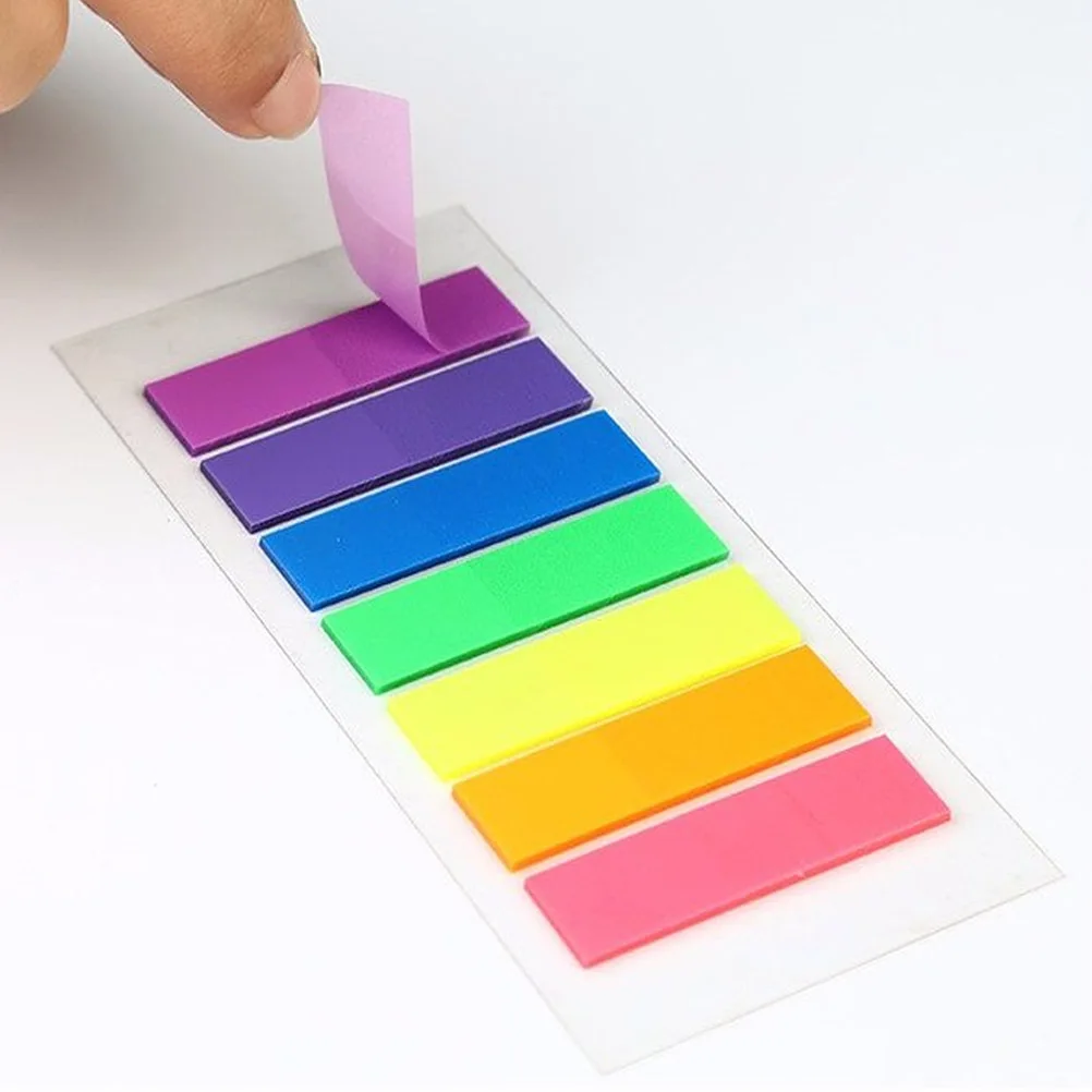 

Colored Index Tabs Transparent For Books Reading Learning Office School Supplies Page Markers