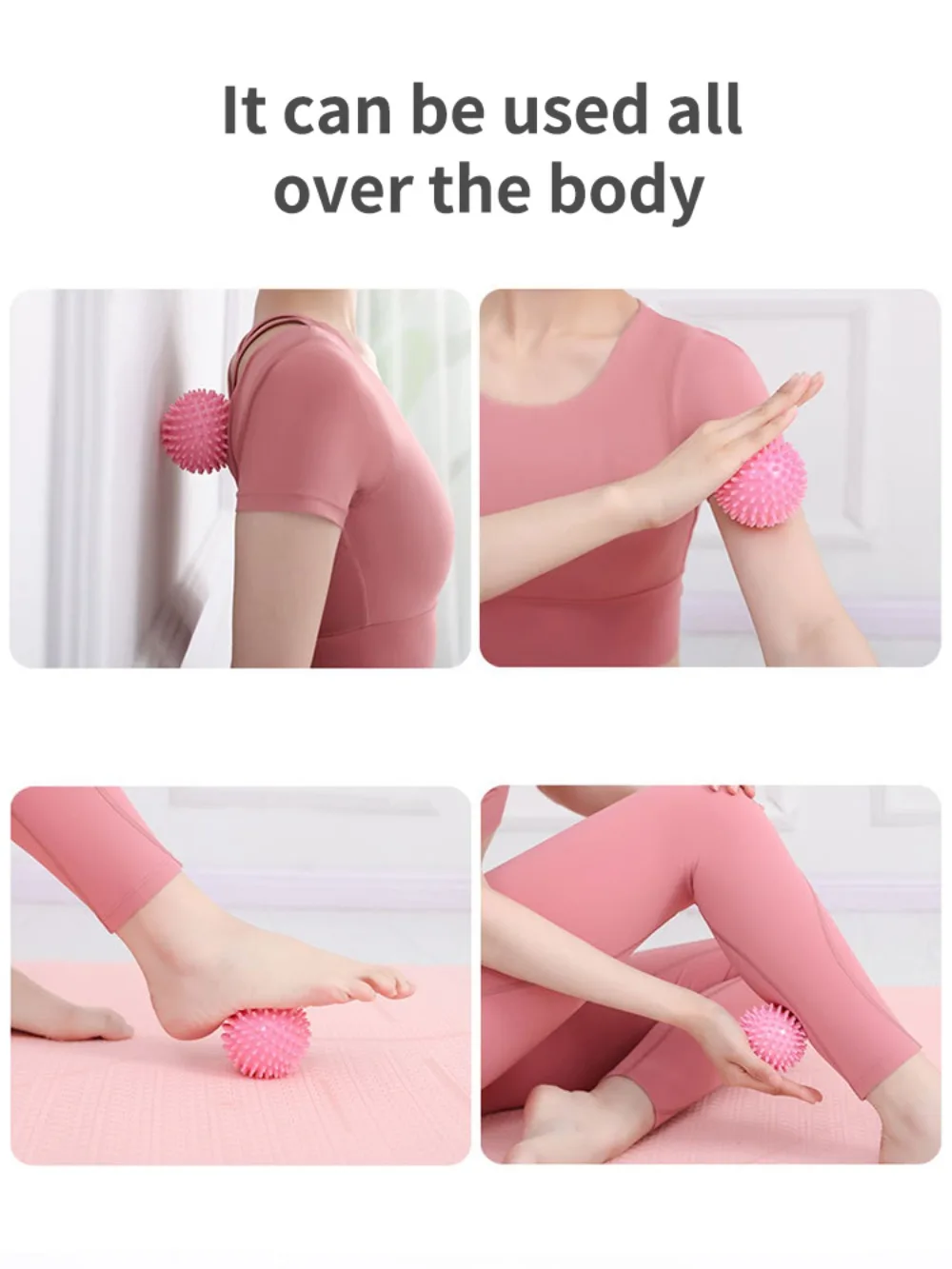 Massageball Faszienball Muskelentspannung Massage Yoga Fitness Schulter Nacken Fuß Fußmassage Harte Nackenmembran Meridian – Detail 2