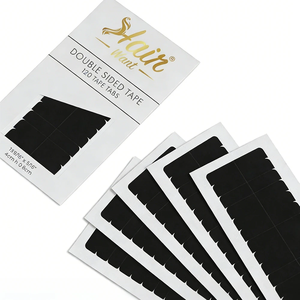 

Лента для наращивания волос Hair Want 4x0.8 см, 120 предварительно нарезанных лент, водонепроницаемые двусторонние ленты для наращивания волос