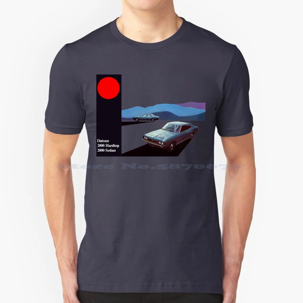 Datsun 2000 Laurel Hardtop And Sedan T Shirt 100% Cotton Tee Laurel Sunny Cherry Japanese Classic Cars Retro Nostalgic