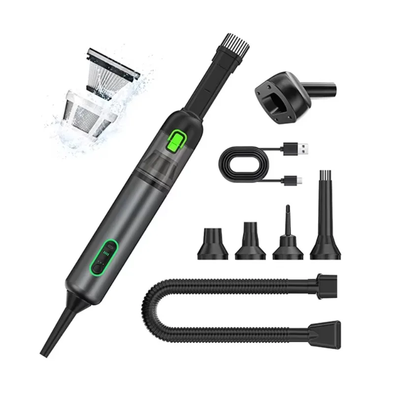

6 in 1 Portable Vacuum Cleaner High-suction Handheld Vacuum 14000pa Factory Direct Sales Car Vacuum Cleaner Multifunctional Kit