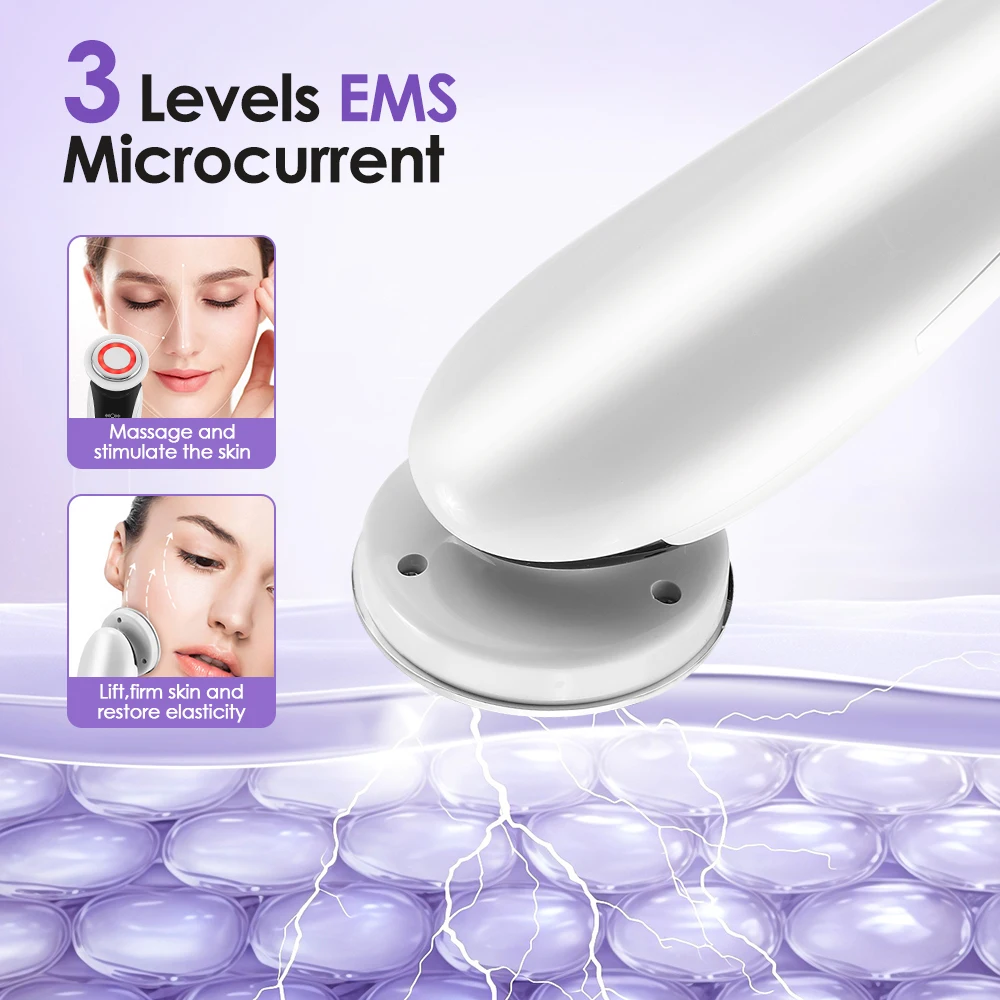7-in-1 EMS Gesichtsliftgerät LED-Lichttherapie-Massagegerät Anti-Aging-Faltenentfernung Hautverjüngung Straffung Facelifting