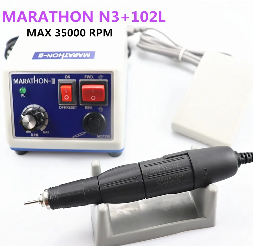 

MARATHON N3 Strong 210 Electric Nail Drill Milling Machine for Manicure Pedicure Nail Drill Apparatus for Manicure Machine Tool