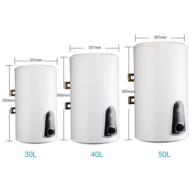 

Tank 3.5kw quality storage electric water heater geyser shower bath led display mini knob electronic hot water heaters