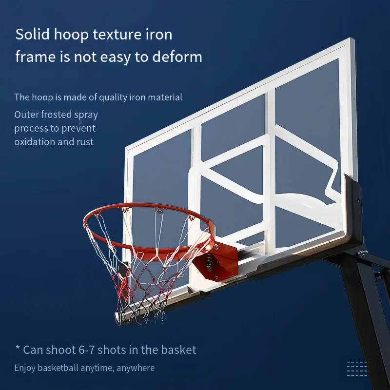 뜨거운 판매 어린이 농구 스탠드 이동식 및 조절 가능한 높이 성인용으로도 사용할 수 있습니다.