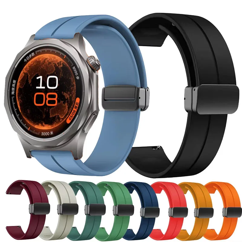 Bracelet magnétique en Silicone pour Oppo Watch X X2 X3, bracelet de Sport pour OnePlus Watch 3 2 2R 46mm/OnePlus Lite/Oppo Watch S/4Pro