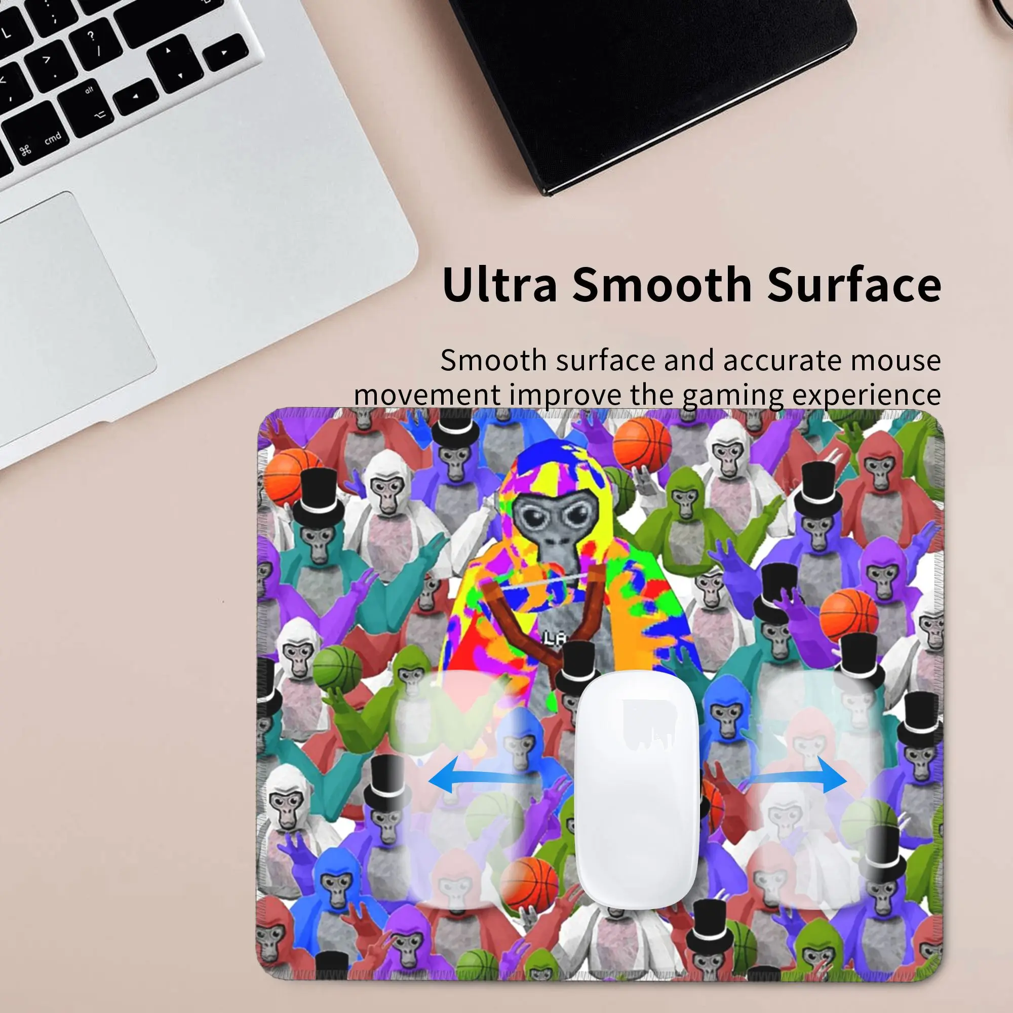 الغوريلا العلامة القرد فسيفساء نمط ماوس الوسادة الكمبيوتر لوحة المفاتيح ماوس حصيرة ألعاب الكمبيوتر المحمول حصيرة مكتب الملحقات الجدول الحصير