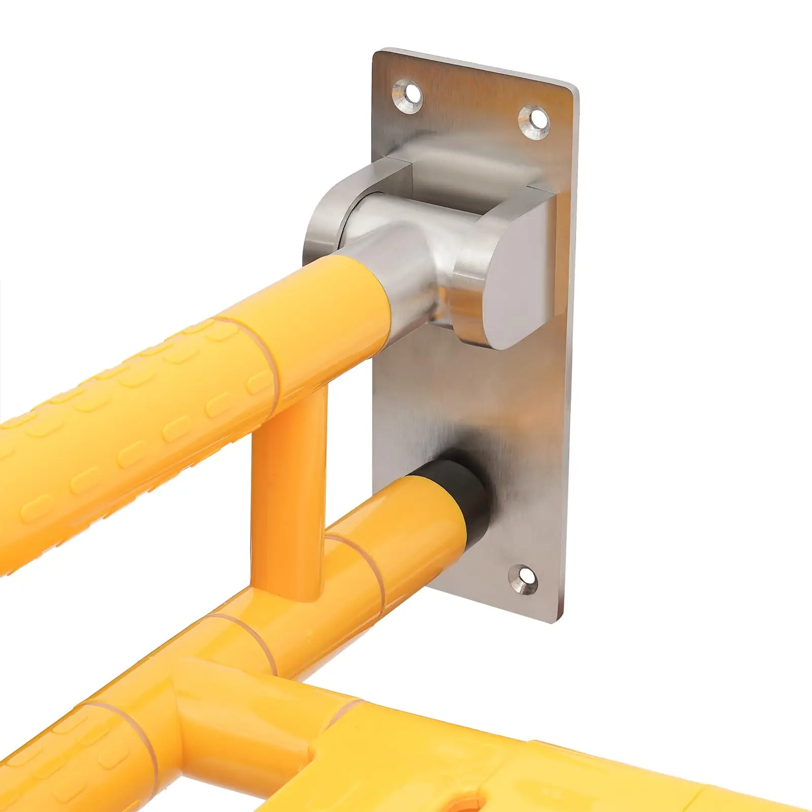 مقعد استحمام مثبت على الحائط 440.92 رطل كرسي استحمام آمن للاستحمام قابل للطي 90 °     كرسي استحمام قابل للطي لكبار السن والبالغين والخفاش