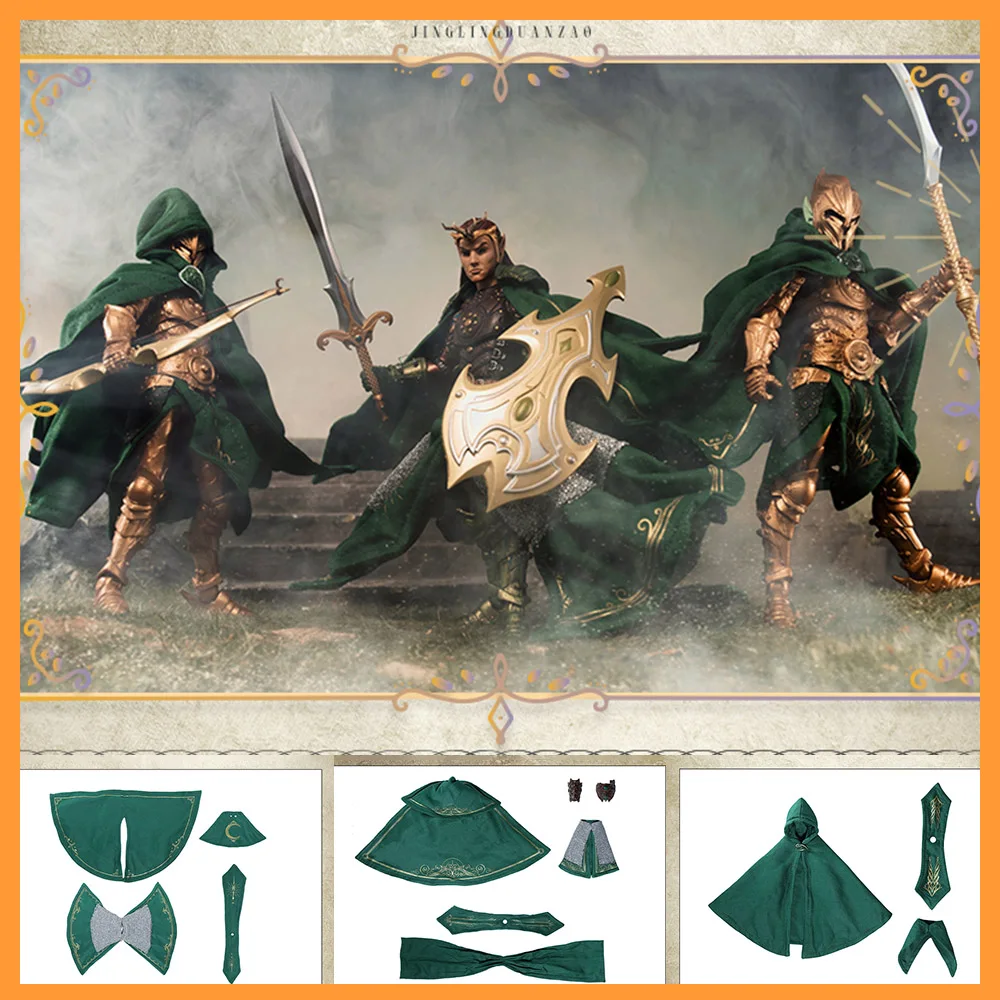 [Only Cloak] 1/12  Four Knight Mythical Legions All Star 5 Elf Series Cloak Accessories for 6.5in Action Figure Model Toys DIY