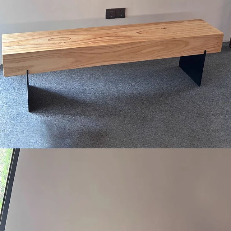 مقعد الترفيه الخشب الصلب خزانة التلفزيون الخشب الصلب مقعد الأحذية متجر الملابس الحد الأدنى مقاعد البدلاء Bureaustoel الأثاث التجاري