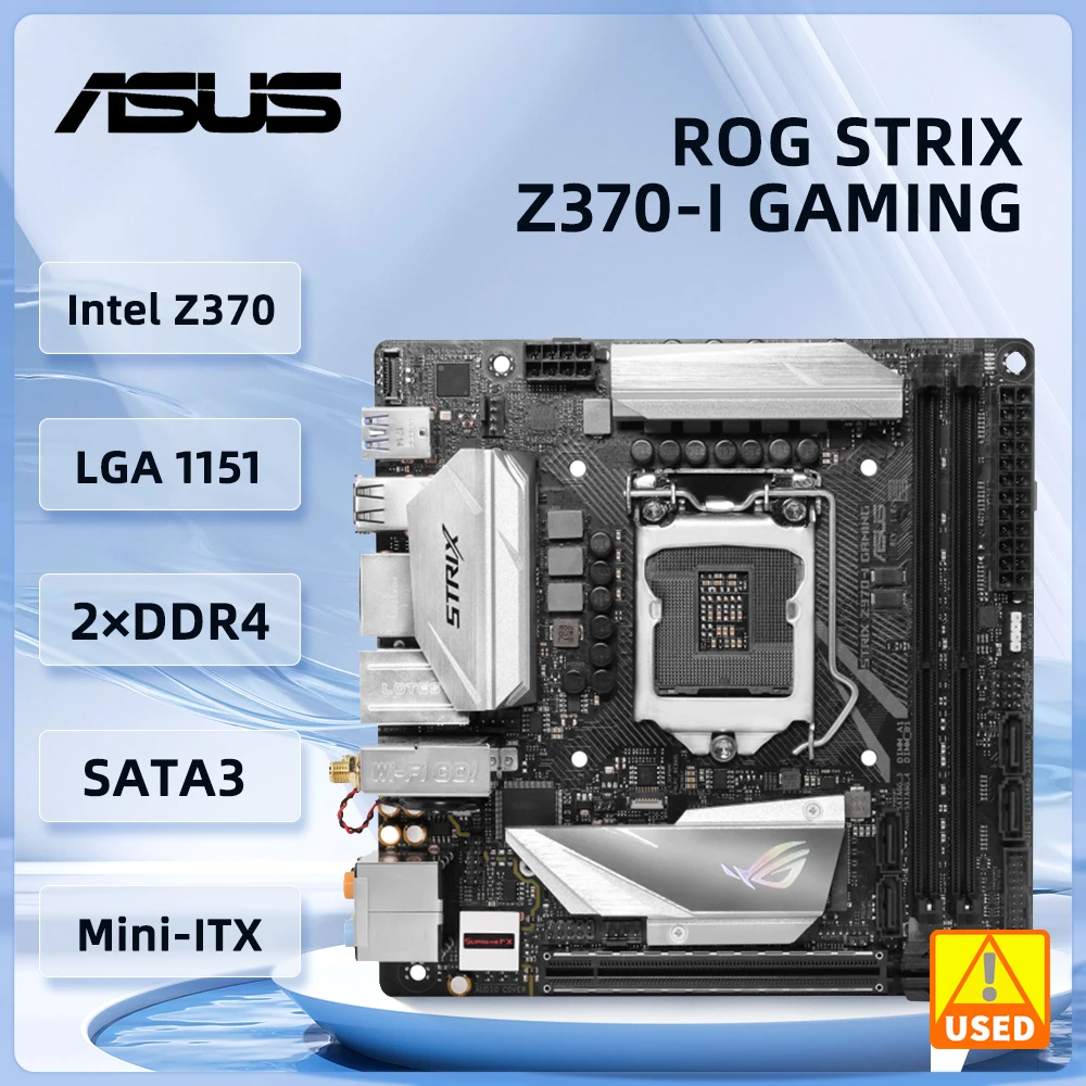 

ASUS STRIX Z370-I GAMINGMini ITX Motherboard LGA 1151 support Core i3-8100 8500 9400F 8700 9900 G5420 cpu
