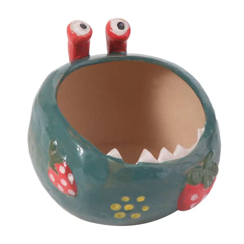 

Керамический горшок для суккулентов ручной работы: креативный, дышащий, с ручной росписью, для гидропоники, для дома