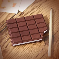 2 Pcs Self-adhesive Pad Modeling Student Chocolates Brown Notebook Scented Shaped Page Paper Pvc Coffee Mini Notes