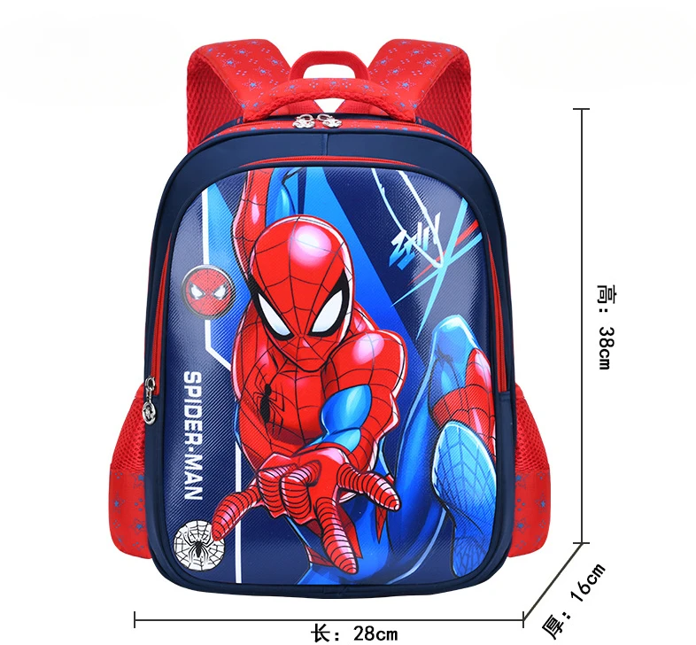 Disney girls frozen Spider-Man backpack lunch Elsa bag pencil cartoon Avengers girl boy gift bag school student gift