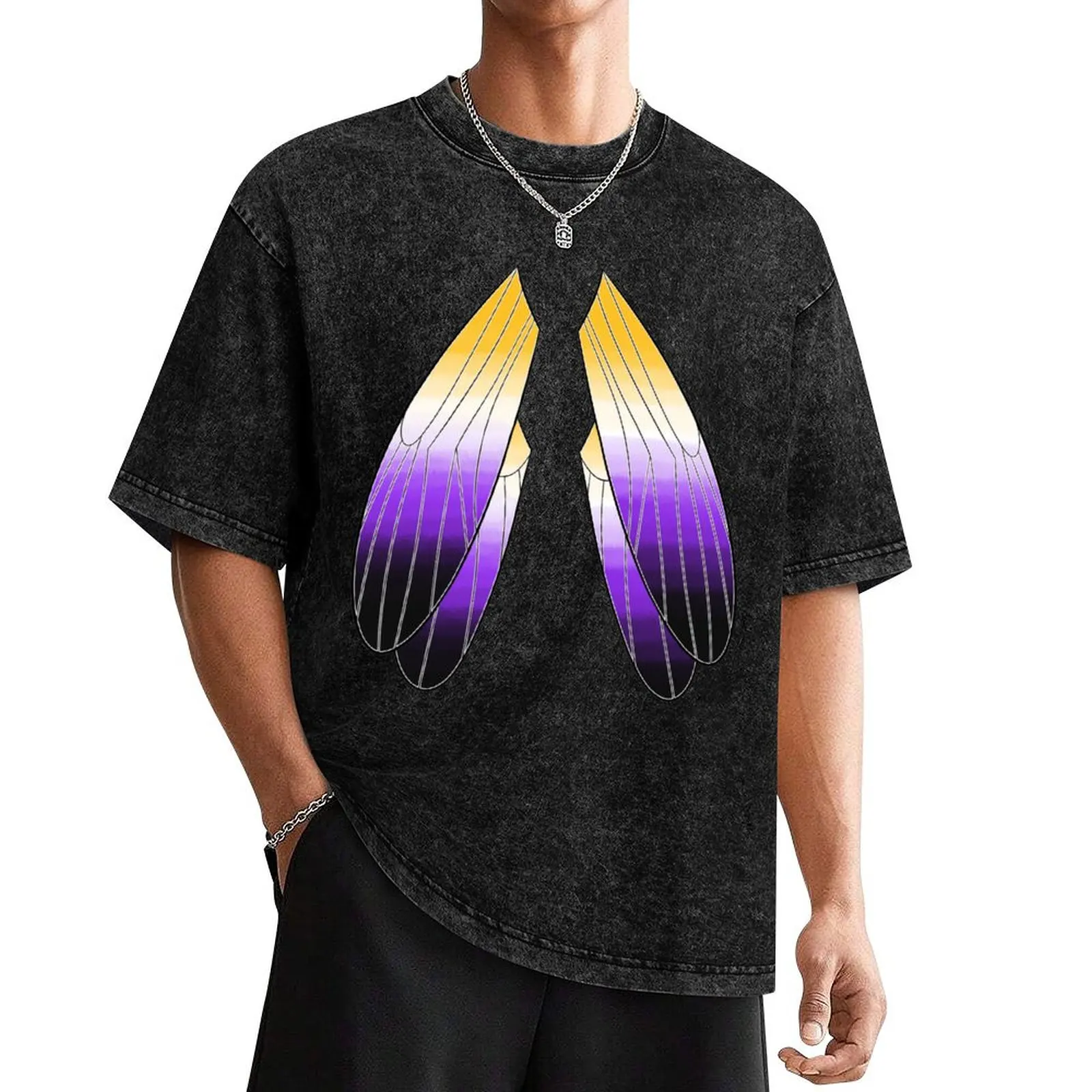 Spread Your Wings: Nonbinary T-Shirt baggy shirts funny shirt cotton anime Luxury man t shirts for men pack