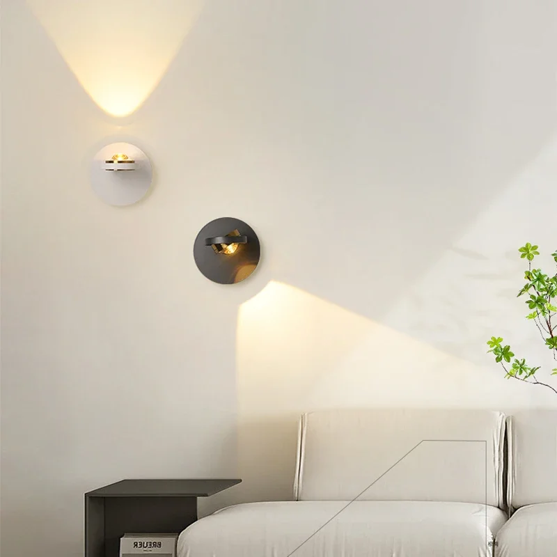 LED Wand leuchte moderne Schlafzimmer Nachttisch 360 ° drehbare Wand leuchte für Wohnzimmer Innenwand leuchten Wohnkultur Leuchte