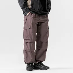 Men Loose Casual Outdoor Waterproof Mountaineering Camping Techwear Quick Dry Cargo Pants Women Streetwear Baggy Trousers