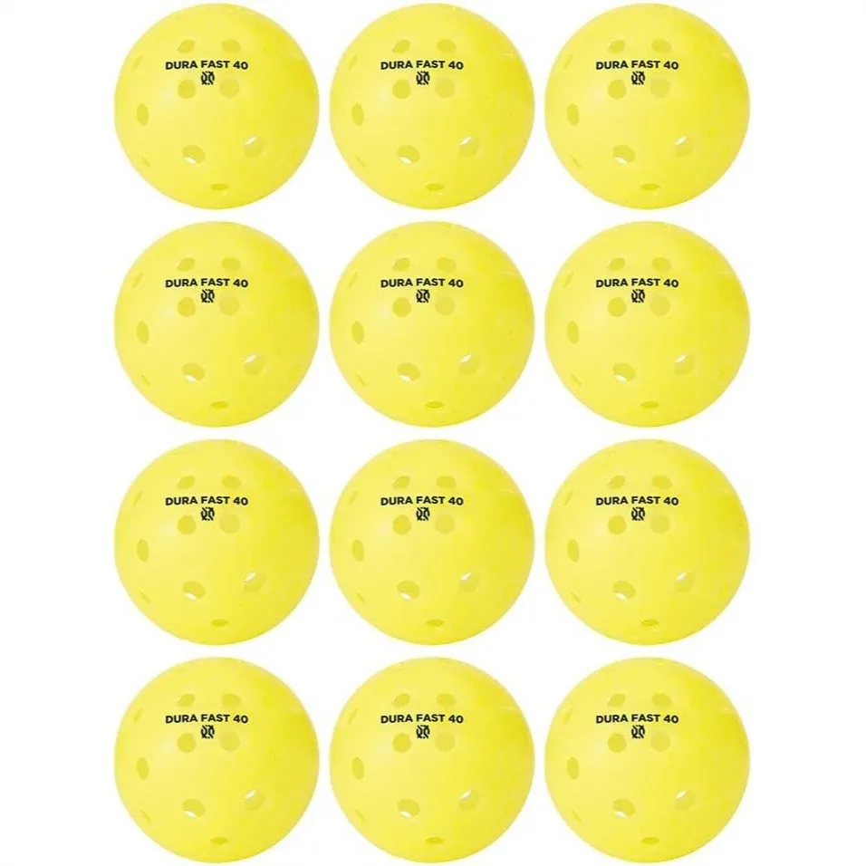 

Dura Fast 40 Pickleballs Outdoor Pickleball Balls for Tournament Play with High Visibility