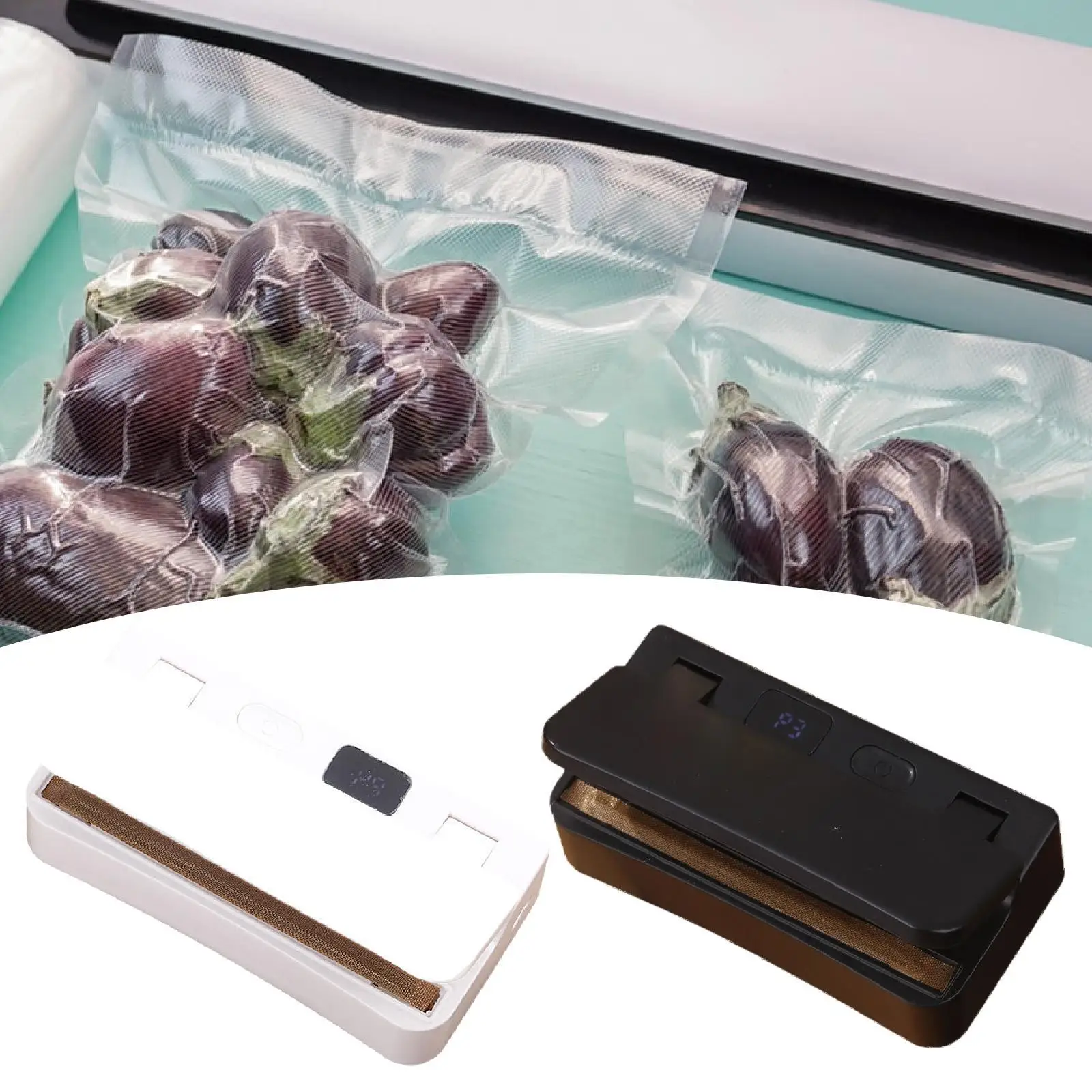 Мини-запайщик пакетов, многофункциональная ручная машина для хранения свежих продуктов, портативная машина для запечатывания продуктов для кухни, закусок, путешествий, хранения продуктов, печенья