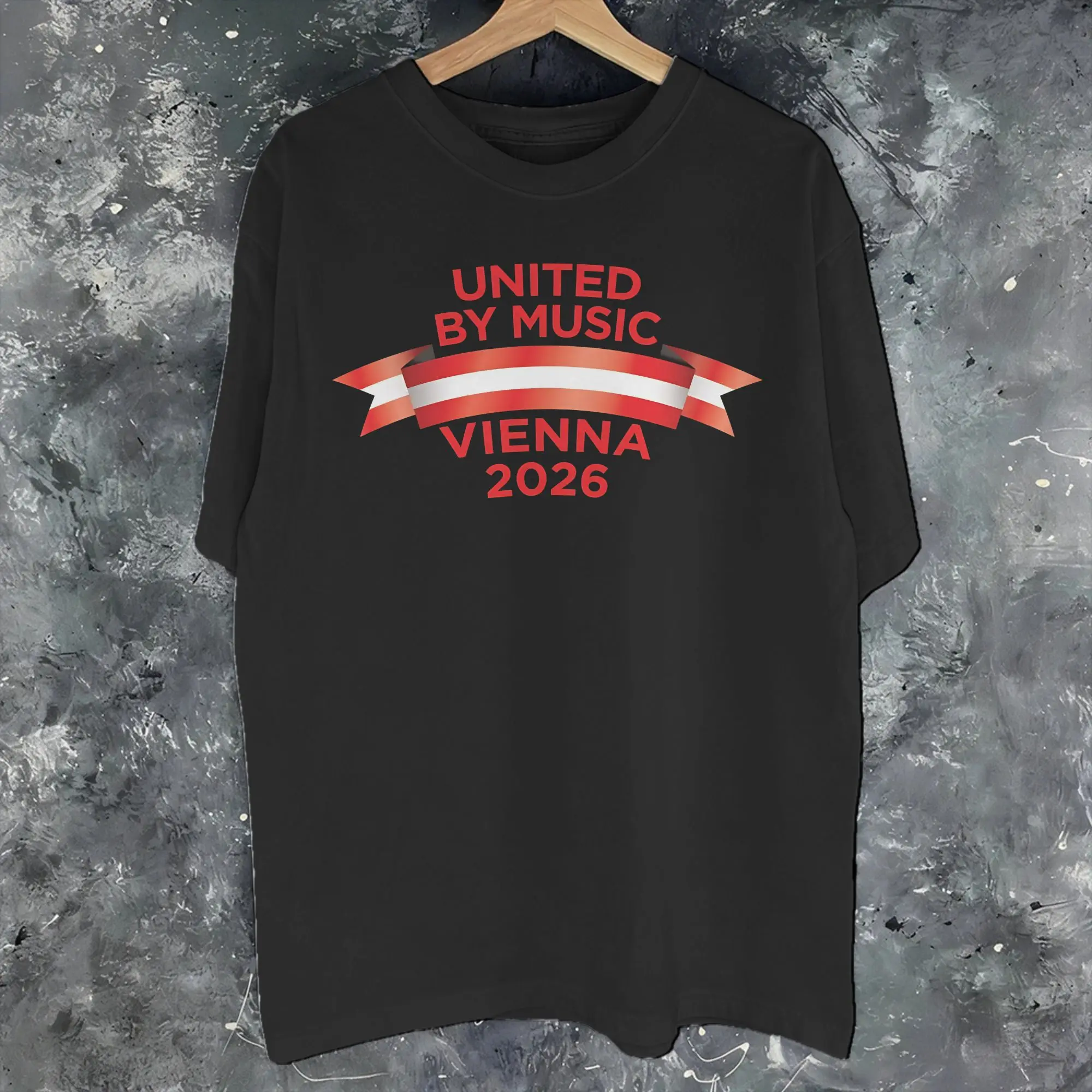 Eurovision Song Contest 2026 Host City Vienna  Tee Shirt for Men Women Gift T Shirts  100% Cotton Clothing