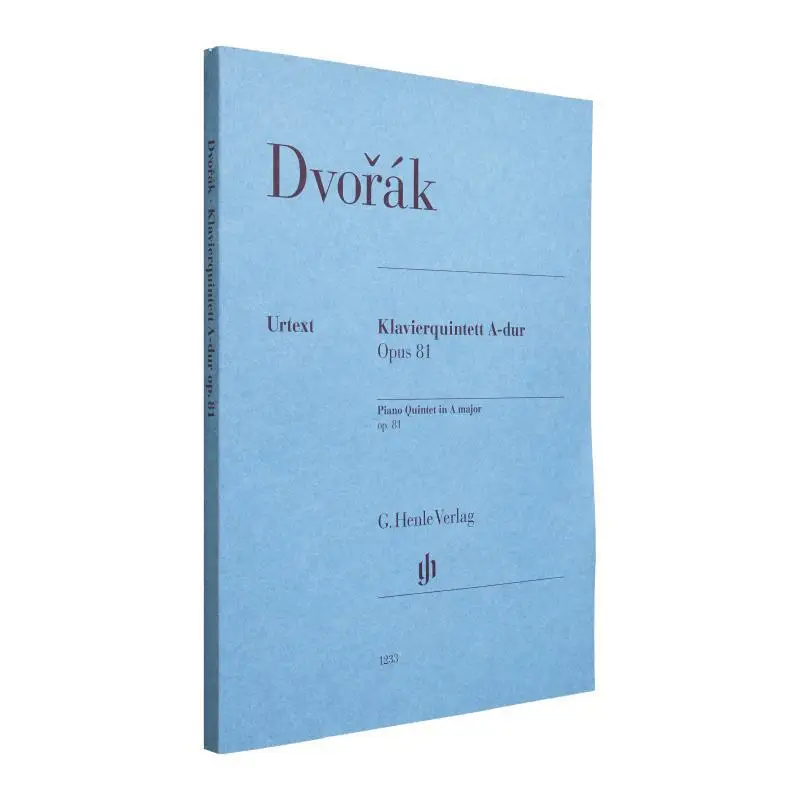 

HN1233 Dvor A K Piano Quintet Op 81 Rahmer Dominik G Henle Verlag 9790201812335 Book