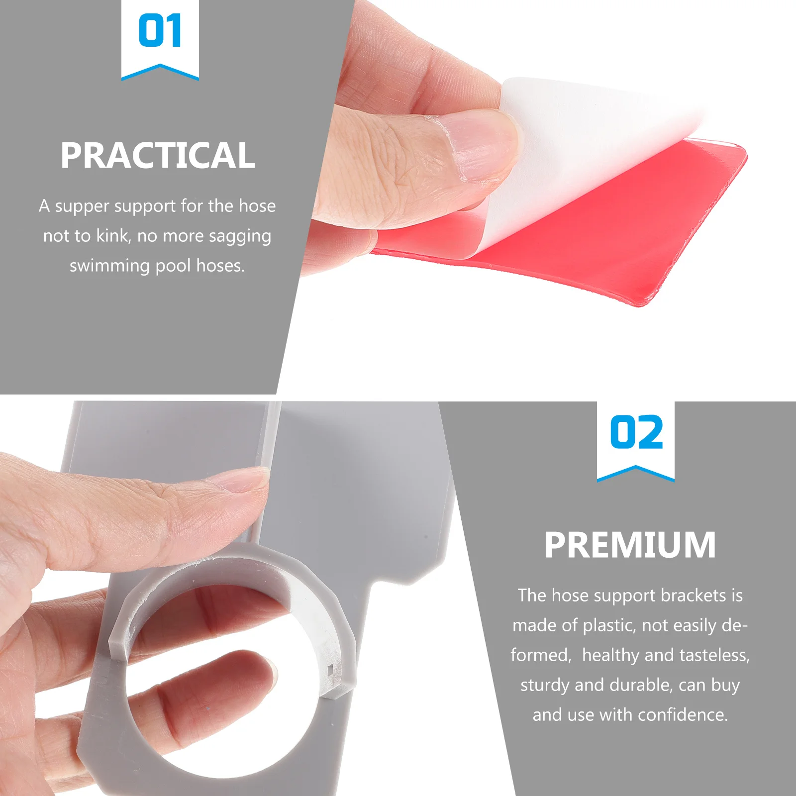 

1Set Pipe Strong Hose Fixing Holder Durable Bracket Support Swimming Pool Hose Organizer Prevent Sagging Pool Support