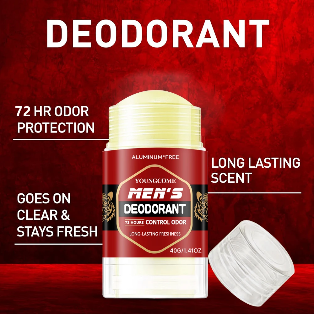 Deodorante per tutto il corpo - Stick solido liscio - Controllo degli odori di 72 ore - Senza alluminio, Cottura senza soda e Deodorante per uomo sicuro per la pelle
