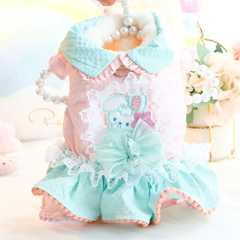 2024 New Dog Clothing Cute Princess Dog Dress Costume Bow Dress Or Small Dogs Teddy Chihuahua