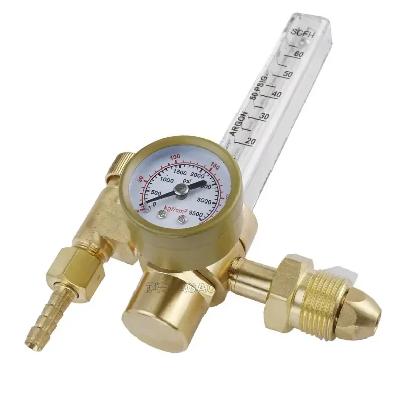 

Argon Arc Welding Pressure Reducing Valve CGA580 Thread Pressure Gauge All Copper External Tooth AR191 Argon Gauge AR