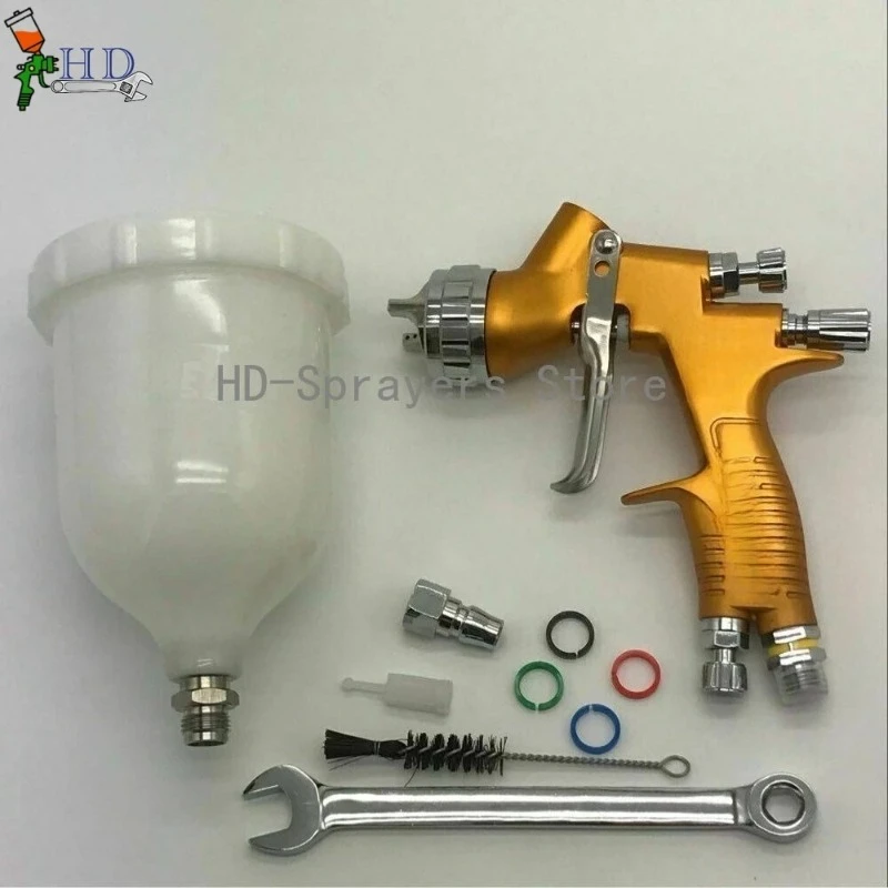

Car Spray Gun TE20/T110 1.3/1.8mm Nozzle HVLP PRO Car Paint Tool 600ml cup for Varnishes and Primers
