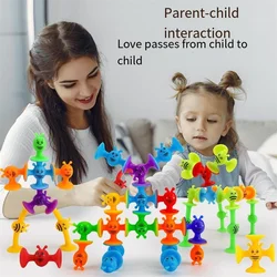 Sucula children's educational suction cup soft building blocks variety of science and education children teaching AIDS