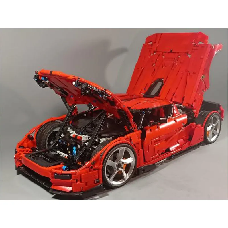 MOC-161672 nuovo CC850 Red Supercar Assembly Splicing Building Block modello 3702 Building Block Parts Kids Birthday Toy Gift