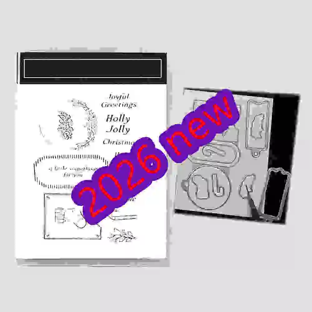 Juli 2026 Nieuwe Halloween Kerst Stempels Stansen Release Pakket Snijstansen Stempels Stencil Hot Foil voor DIY Scrapbook Papier Kaart