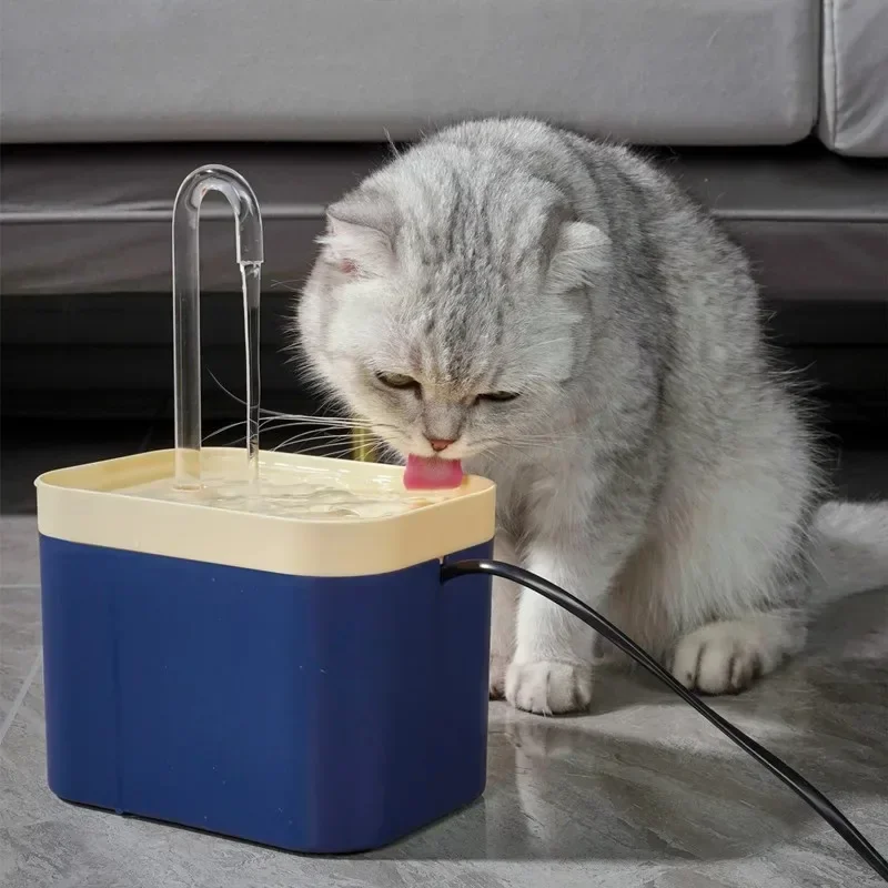 Pet Cat Water Fountain Filter Smart Automatic Pet Dog Water Dispenser&Burnout Prevention Pump1.5L Recirculate Filtrin