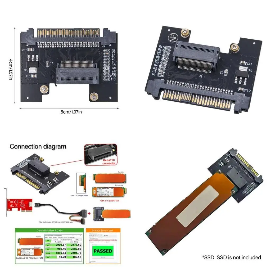 

Y1UB GenZ PCIe to SFF 8639 SSD Integration Adapter Card Effortlessly Enhances System Storage