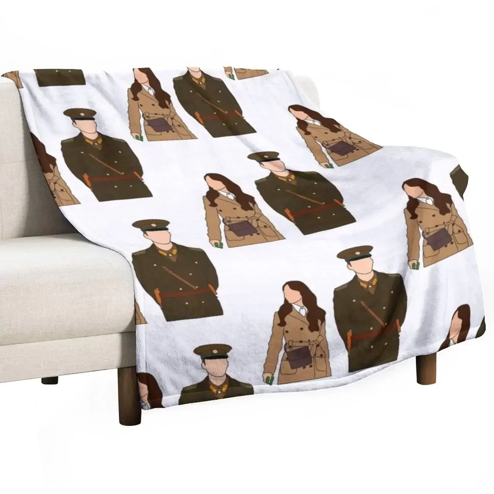 CRASH LANDING ON YOU Throw Blanket Luxury Designer Sleeping Bag Soft Plush Plaid Designers Cute Plaid anime Blankets