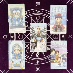 79 sztuk 12x7 cm Winter Mangic Tarot Gra karciana