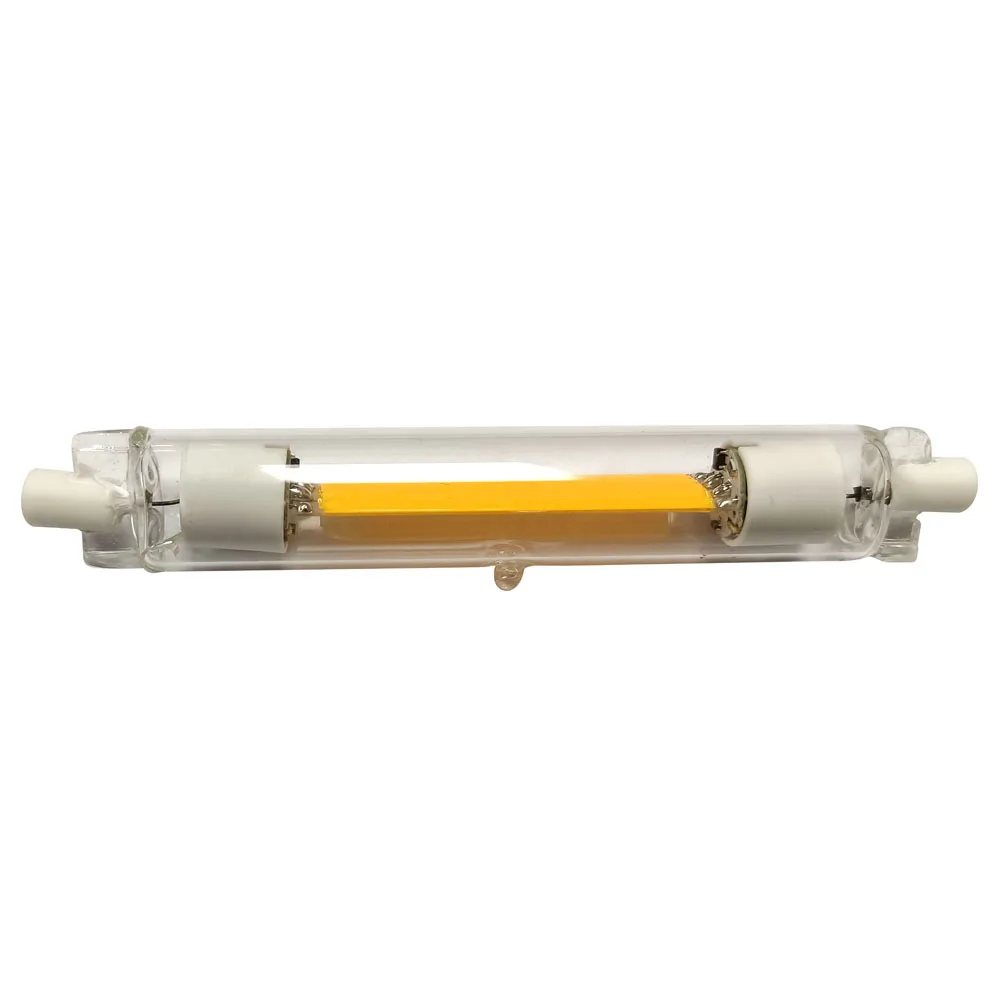 Dimmable No Flicker R7S LED Bulb Horizontal Plug Lamp Cob Tube 78mm 118mm  110v 220v 20w 10w  Floodlight Tube 3000k 4000k 6000k