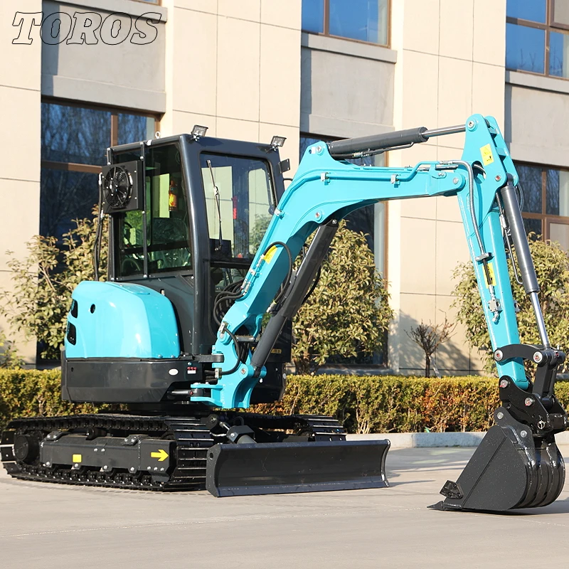 High Quality Free Shipping Farm Crawler Excavators Multifunctional 3500kg Compact Hydraulic Small Digger Bagger Manufacturer