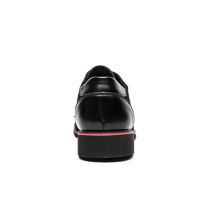 Men Shoes Punk Rivet Black Lace-up Breathable Casual Fashion Handmade Shoes for Men with Men Dress Shoes