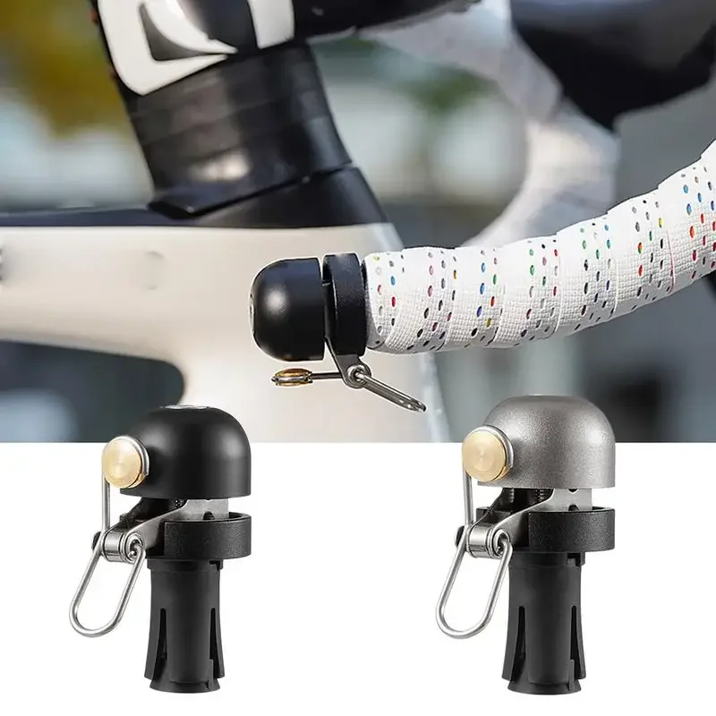 

Mountain and Road Bike Safety Warning Horn Cycling Accessories Bicycle Bell Curved Handlebar Plug Waterproof Loud Ring Alarm