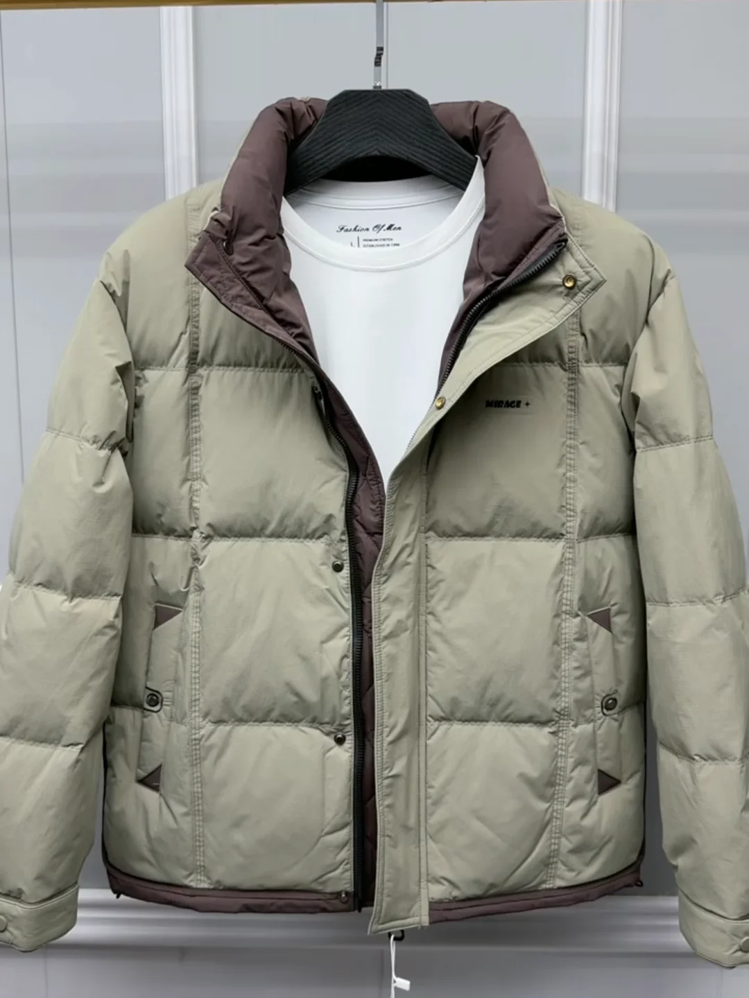 

Мужская зимняя куртка с воротником-стойкой, новинка, модная, универсальная, стильная, молодежная, приталенная, популярная модель