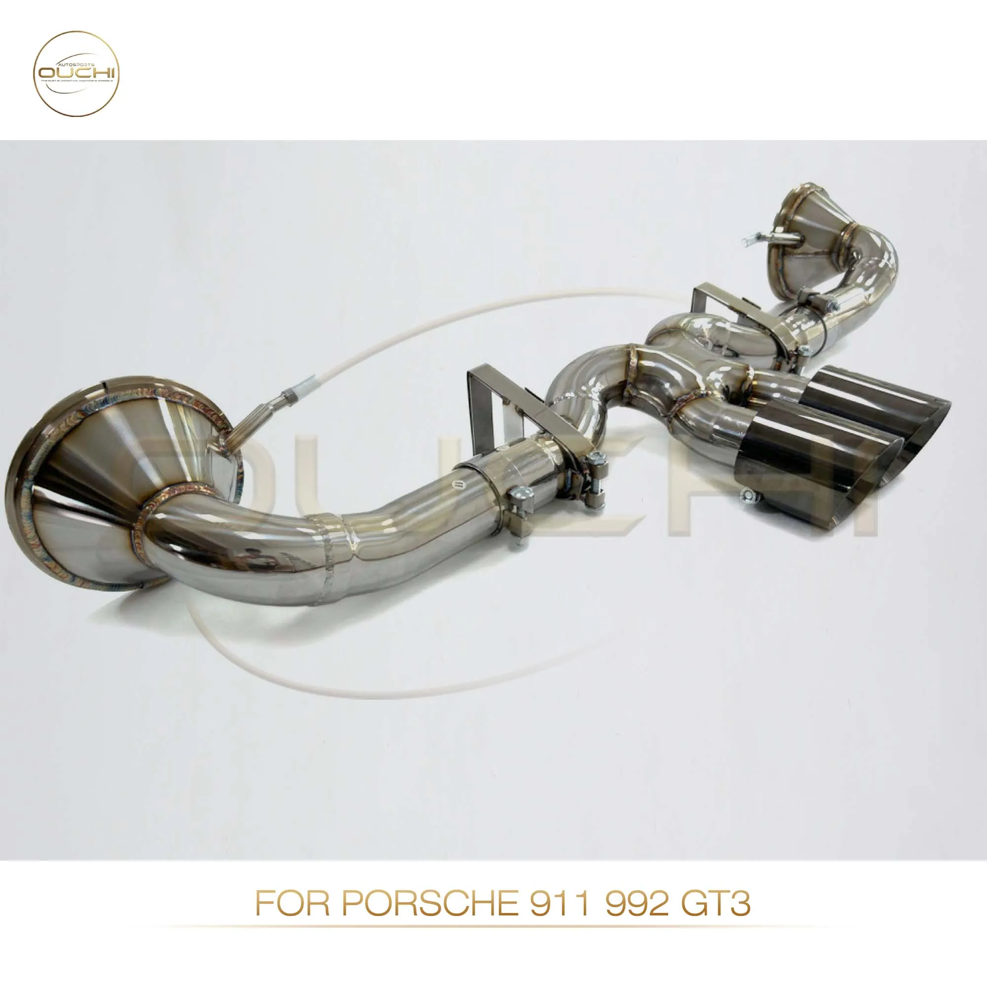 Ouchi Exhaust System Stainless Steel Performance Catback For Porsche 911 992 GT3 Muffler Without Valve