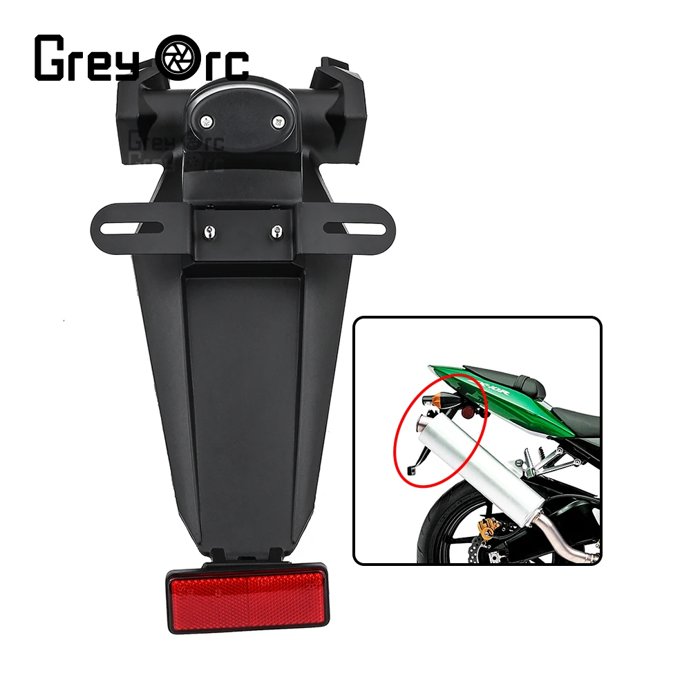 

For Kawasaki Ninja ZX10R ZX 10R 2004 2005 Rear Fender Mudguard License Plate Turn Light Holder Frame Motorcycle Accessories