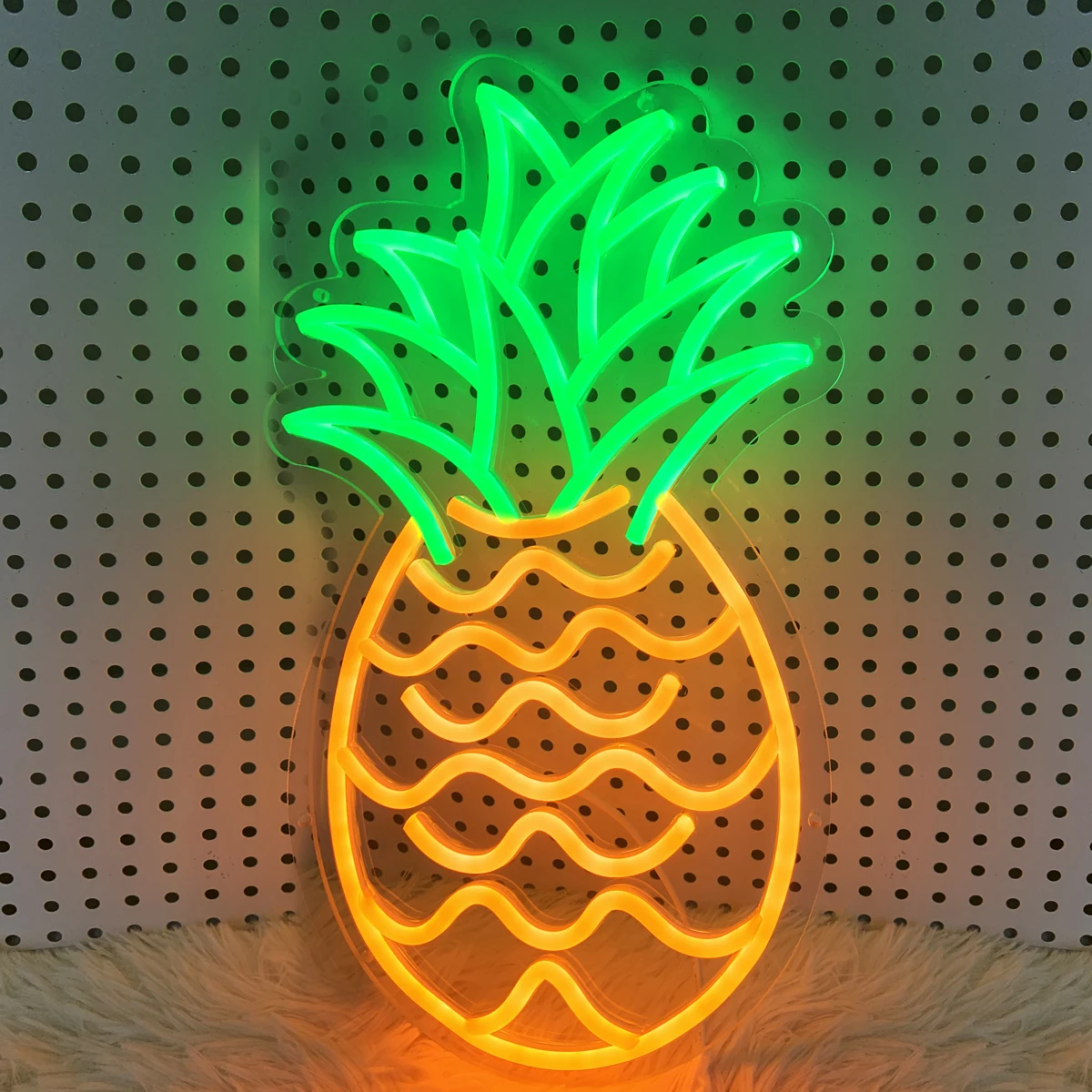 

Pineapple LED Neon Sign USB Dimmer Switch Wall Decor Night Light For Dining Room Bedroom Computer decoration children's room