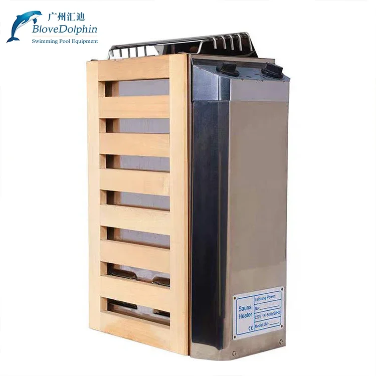 Modern Design Mini Wood Fired Sauna Heater Stove 3KW With Control Panel Dry Steam Function 220V