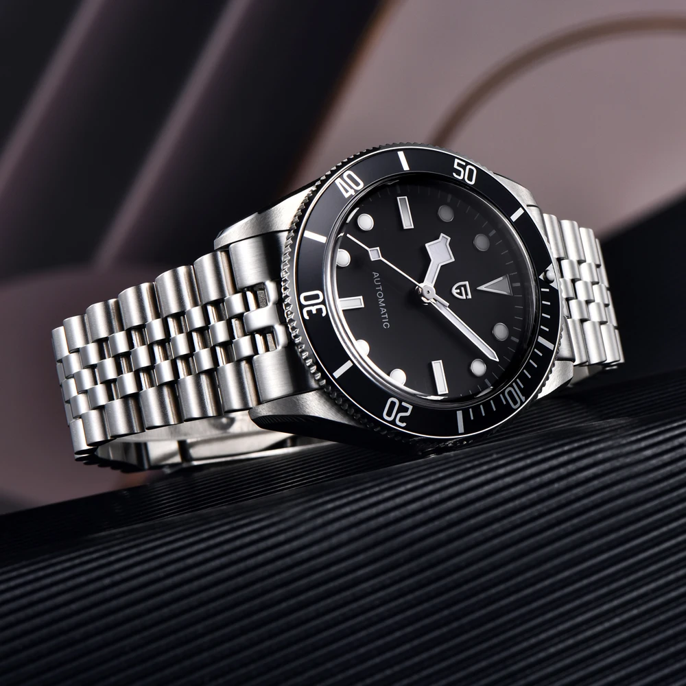 PAGANI DESIGN 2025 ساعة جديدة للرجال 1812 ريترو فاخر ميكانيكية ساعة رجالي الياقوت الفولاذ المقاوم للصدأ 42 مللي متر ساعة رجالي مضيئة