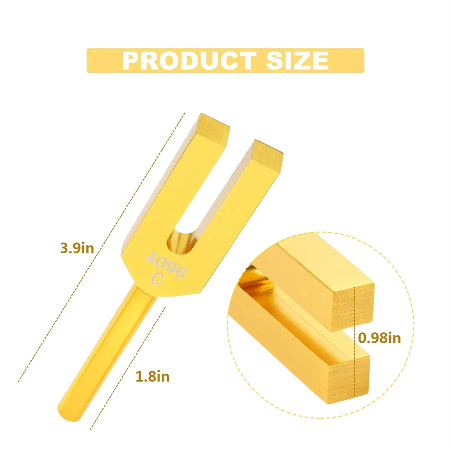 مجموعة شوكة ضبط من سبائك الألومنيوم - 4096 هرتز 4160 هرتز 4225 هرتز لاختبار الجهاز العصبي علاج شفاء الصوت الرعاية الصحية الساخن