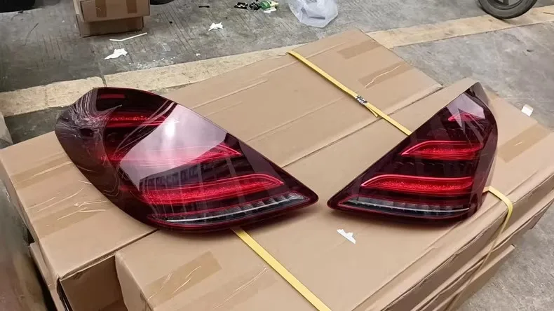 Led smoke black Tail Light for Mercedes-Benz S-Class W222 14-17 red Brake Driving Turn Signal