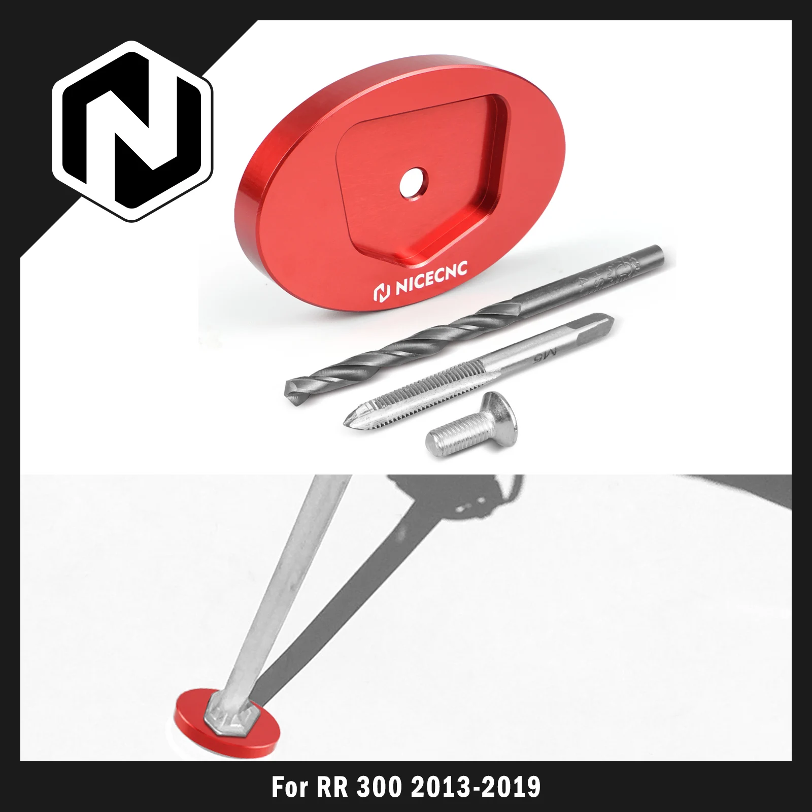 For Beta RR 300 2013-2019 Xtrainer 300 2015-2019 Kickstand Side Stand Extension Pad RR 125 RR 250 RR 350 RR 450 RR 498 RR 500
